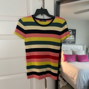 Zara Striped Knit Top